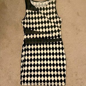 Papaya diamond design Mini dress